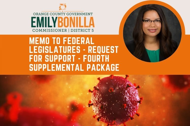 Memo to Federal Legislatures - Request for Support - Fourth Supplemental Package