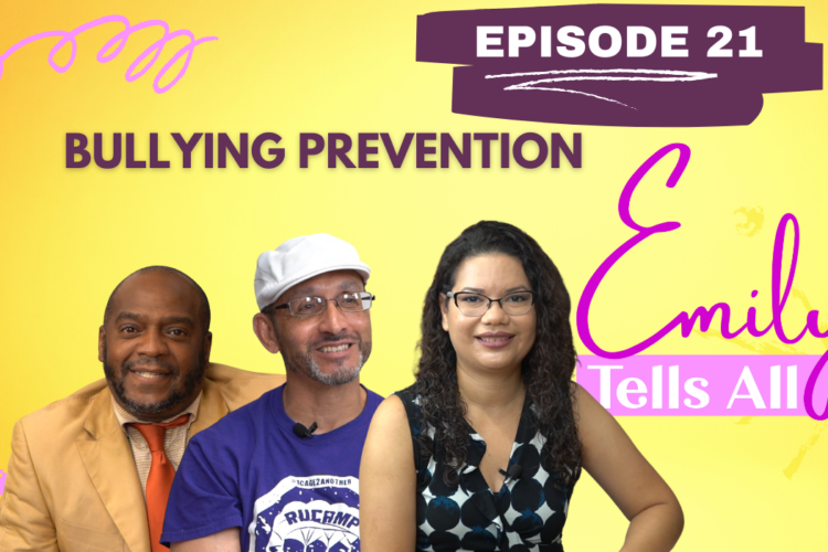 Bullying Prevention Title Image with guests and host