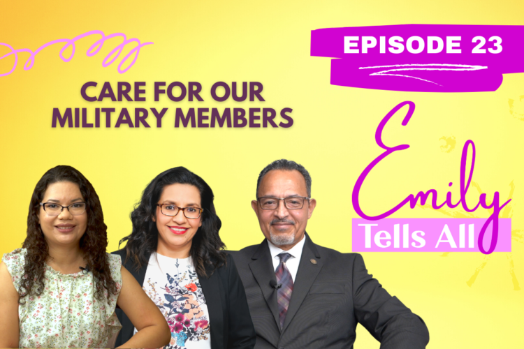 Featured image of guests and host of Care for our Military Members episode