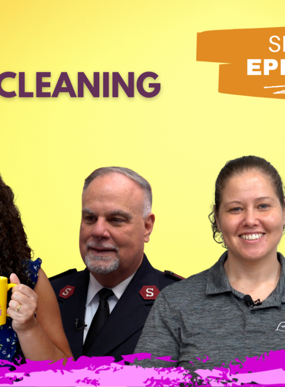Featured image of host and guests of Emily Tells All Spring Cleaning episode.