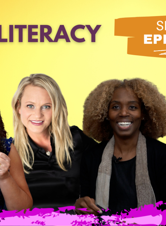 Featured image of host and guests of Emily Tells All Media Literacy episode.