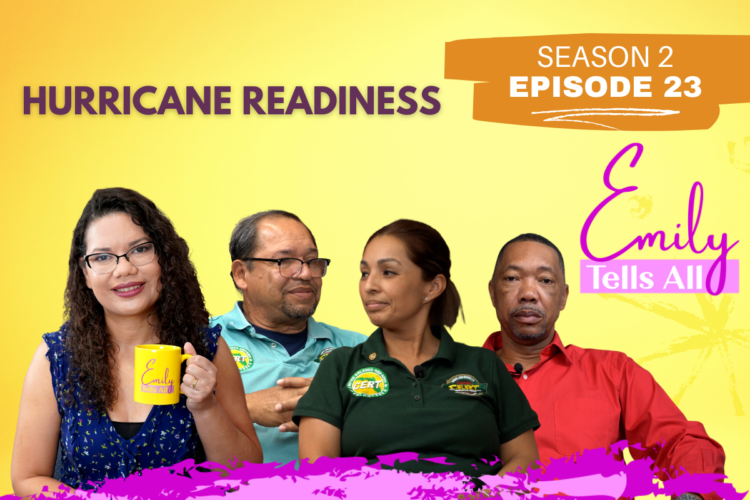 Featured image of host and guests of Emily Tells All Hurricane Readiness episode.