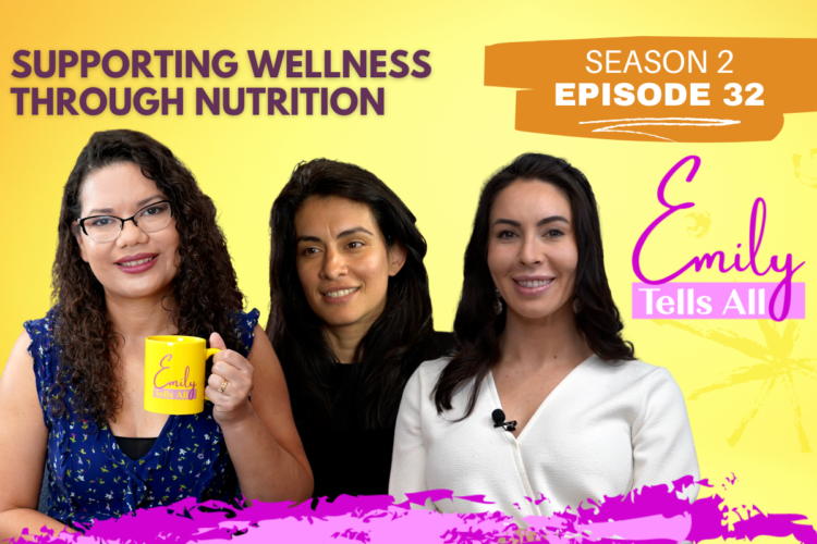 Featured image of host and guests of Emily Tells All Nutrition episode.