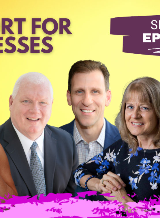 Featured image of host and guests of Emily Tells All Support for Businesses S3E1 episode.