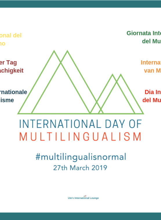 Sign showing International Day of Multilingualism