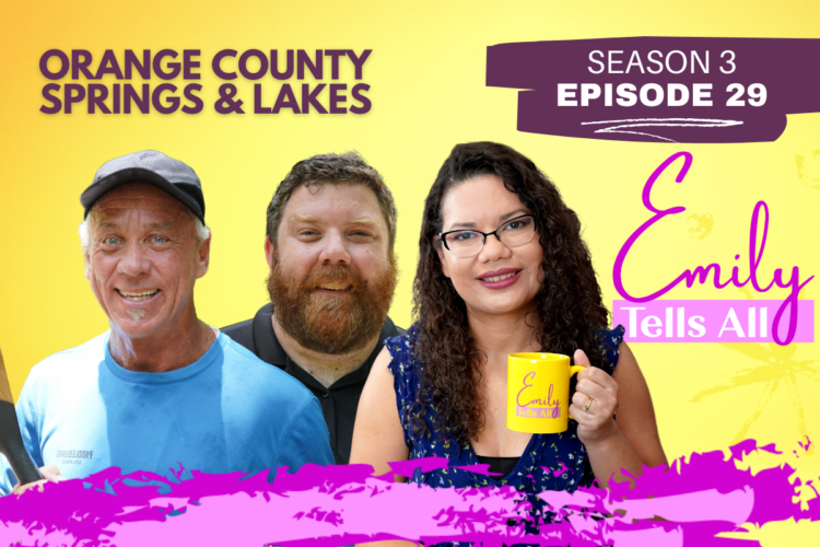 Featured image of Emily Tells All Springs & Lakes episode host and guests.