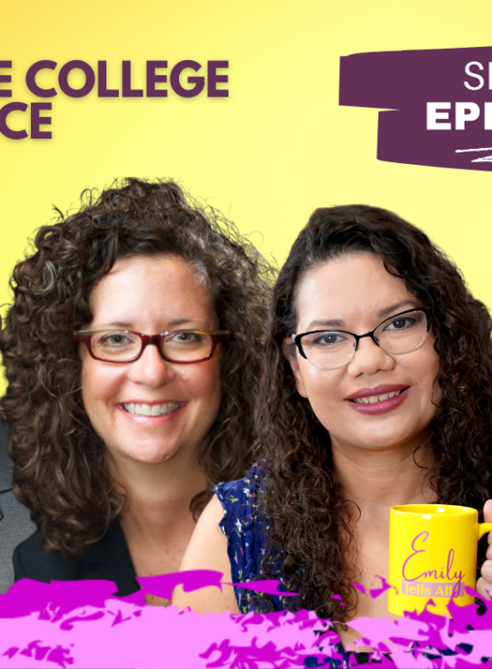 Featured image of Emily Tells All Debt-Free College Experience episode host and guests.