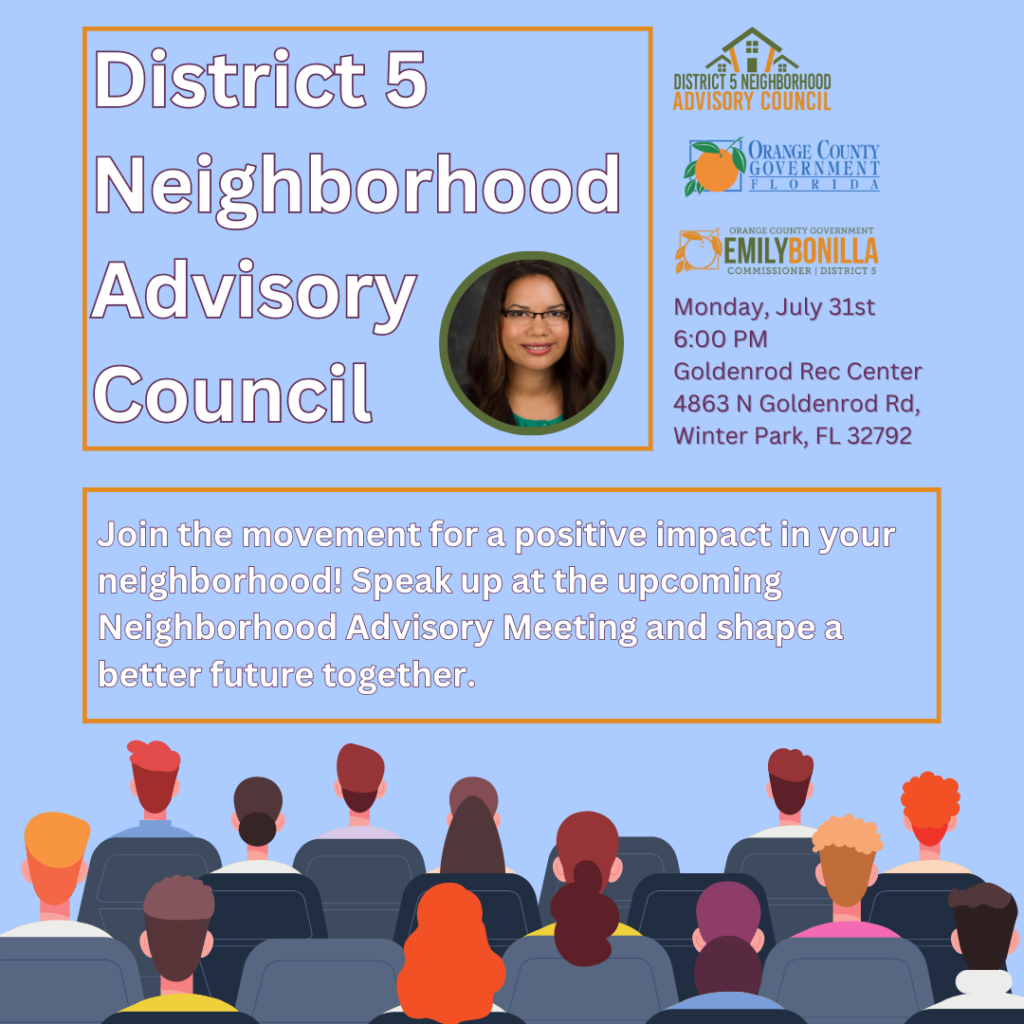 District 5 neighborhood advisory council meeting with Commissioner Bonillas picture.