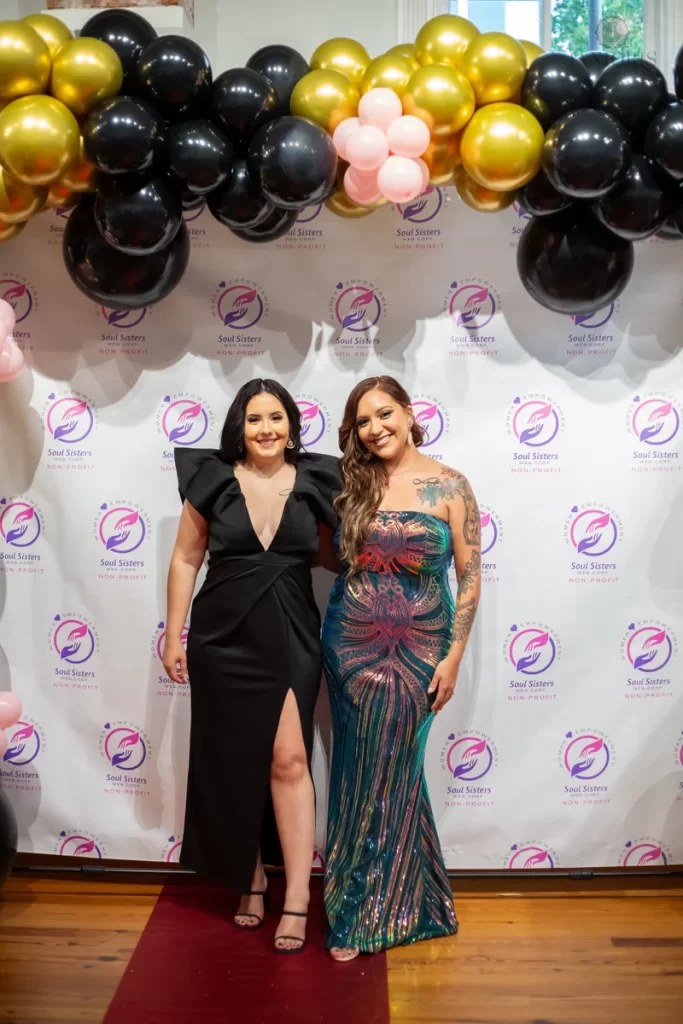 A picture of Judith and Ashly at the Soul Sister Gala
