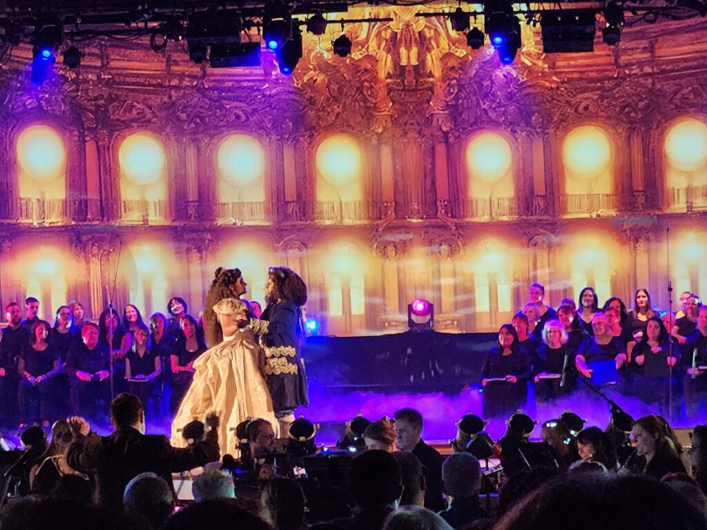 Belle and the Beast Dancing on stage 
