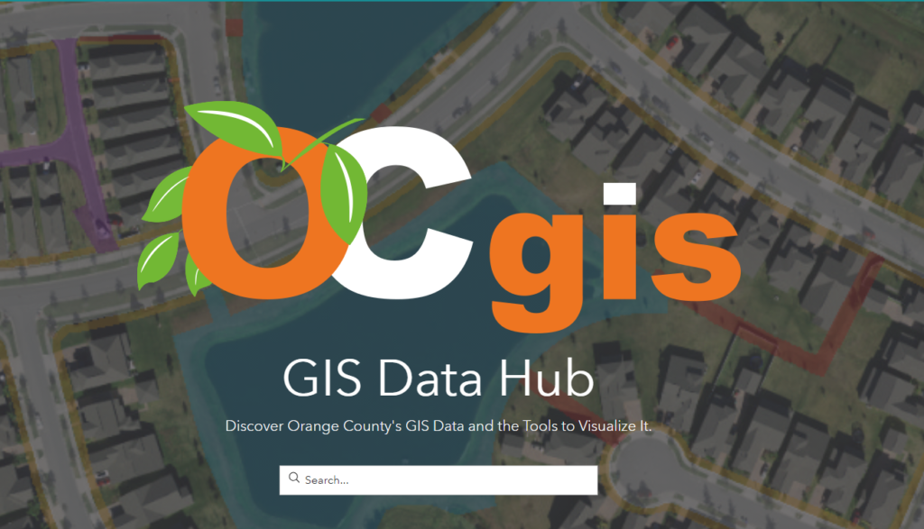 Orange County GIS data hub
