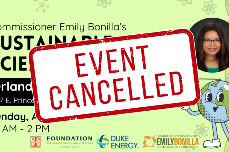 cancelled event post for science fair