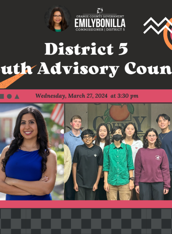 District 5 Youth Advisory Council on Wednesday, March 27, 2024 at 3:30 pm.