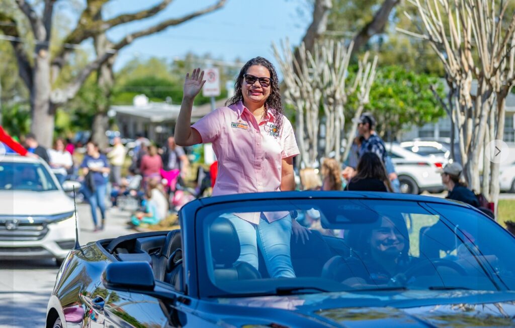 Commissioner Emily Bonilla at the Lunar New Year Parade