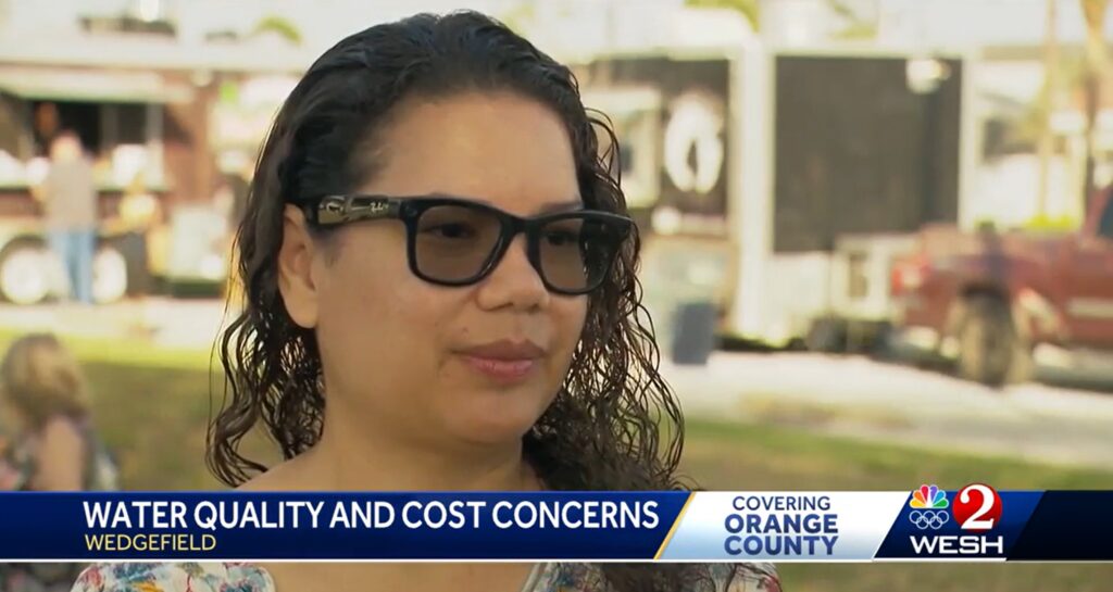 Commissioner Emily Bonilla Interview with WESH 2 News over Water Quality and Cost Concerns in Wedgefield