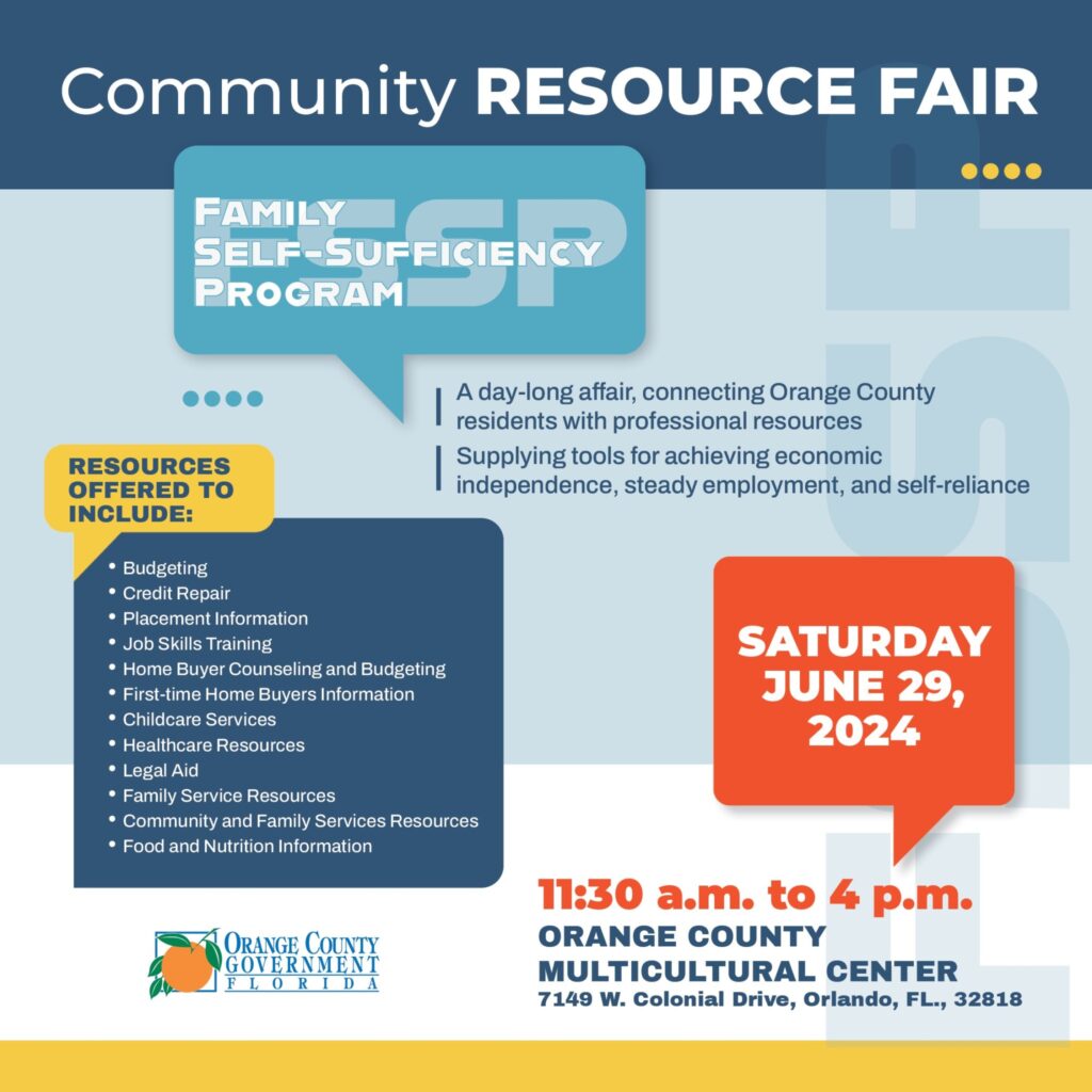 this is the flyer for the community resource fair