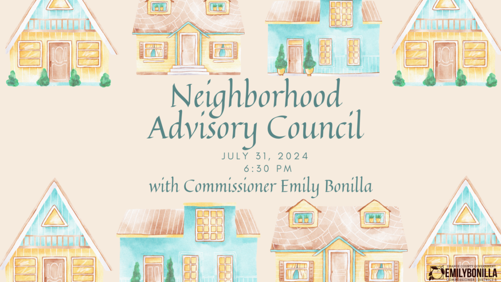 image of the flyer for District 5 neighborhood advisory council