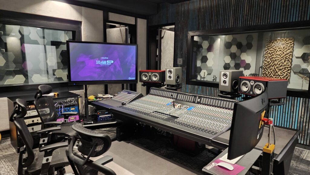 photograph of a recording studio