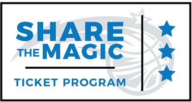 image of the flyer for the share the magic ticket program