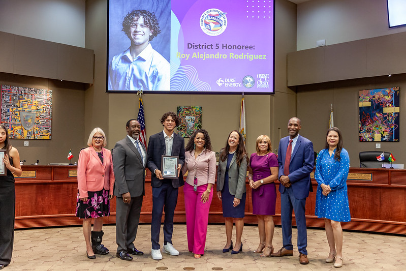 photograph of the BCC with our district 5 honoree